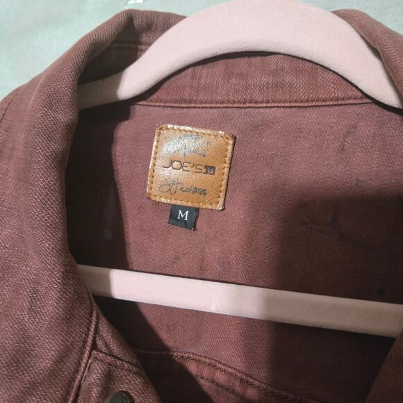 Joe's‎ Denim Jacket M Red Graffiti Street Art Bart Simpson Painted Brooklyn 1996 - Picture 6 of 15